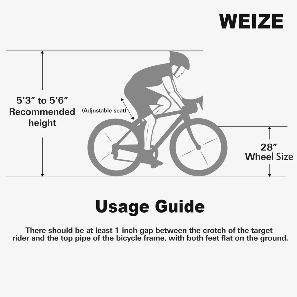 WEIZE Road Bike, 700C Wheel City Commuter Bicycle, Shimano 14 Speed Drop Bar, Racing Adult Bike with Caliper Brakes, High-Carbon Steel Hybrid Bikes