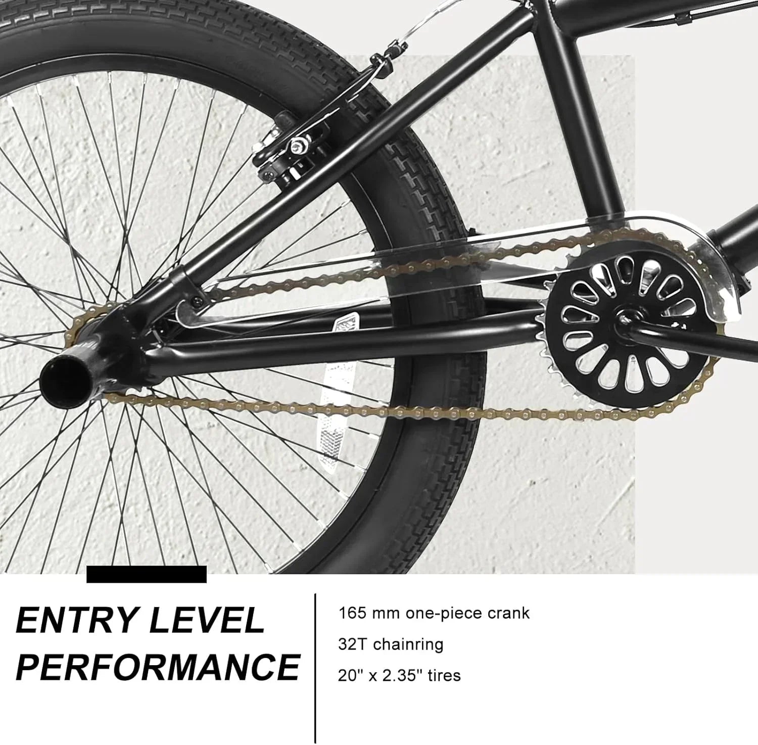 WEIZE Freestyle BMX Bicycle 20 Inch Stunt Bike for Kids and Adults Men and Women High Strength