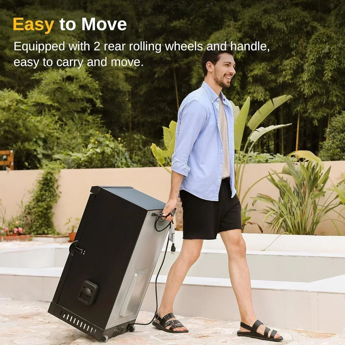 EAST OAK 30 Outdoor Electric Smoker Built-in meat probe smokes up to 6 times longer