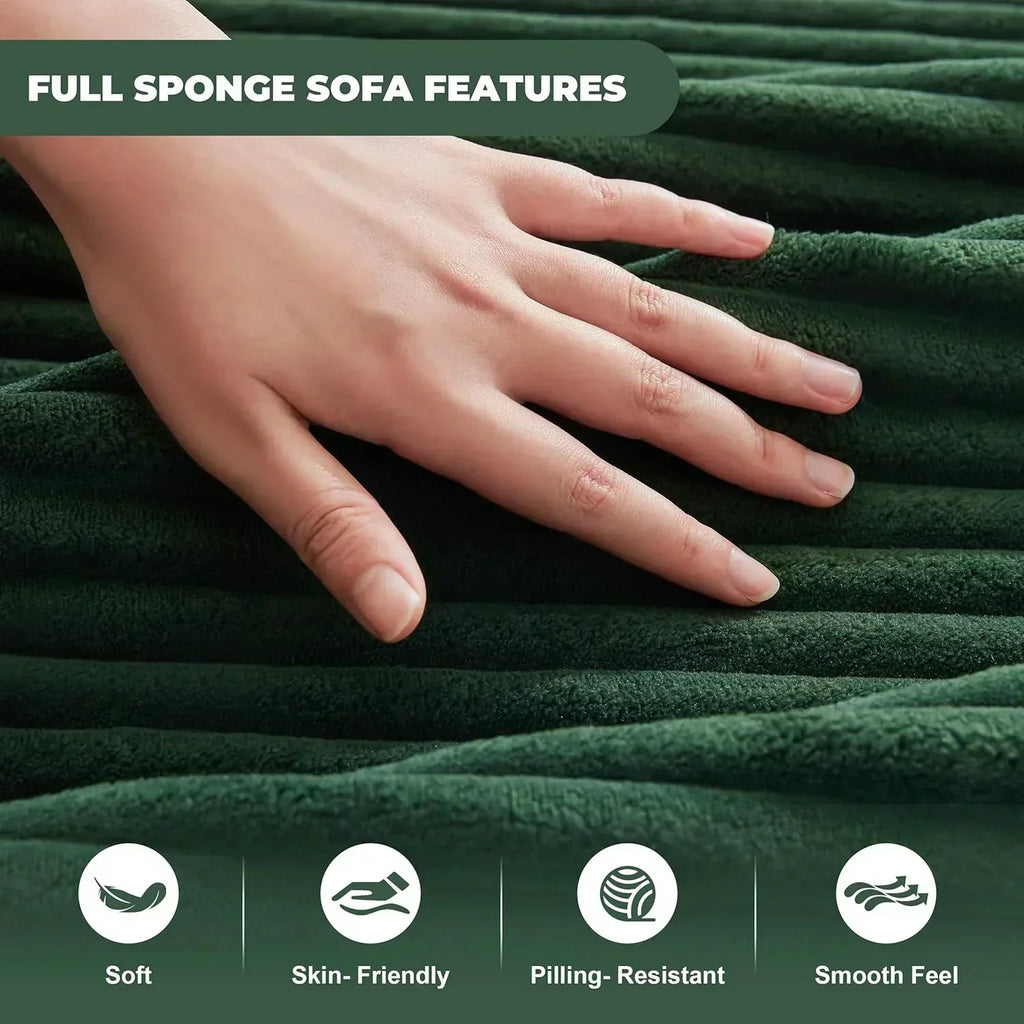 110-inch cloud sofa boneless sofa in the living room modular sofa with deep seats