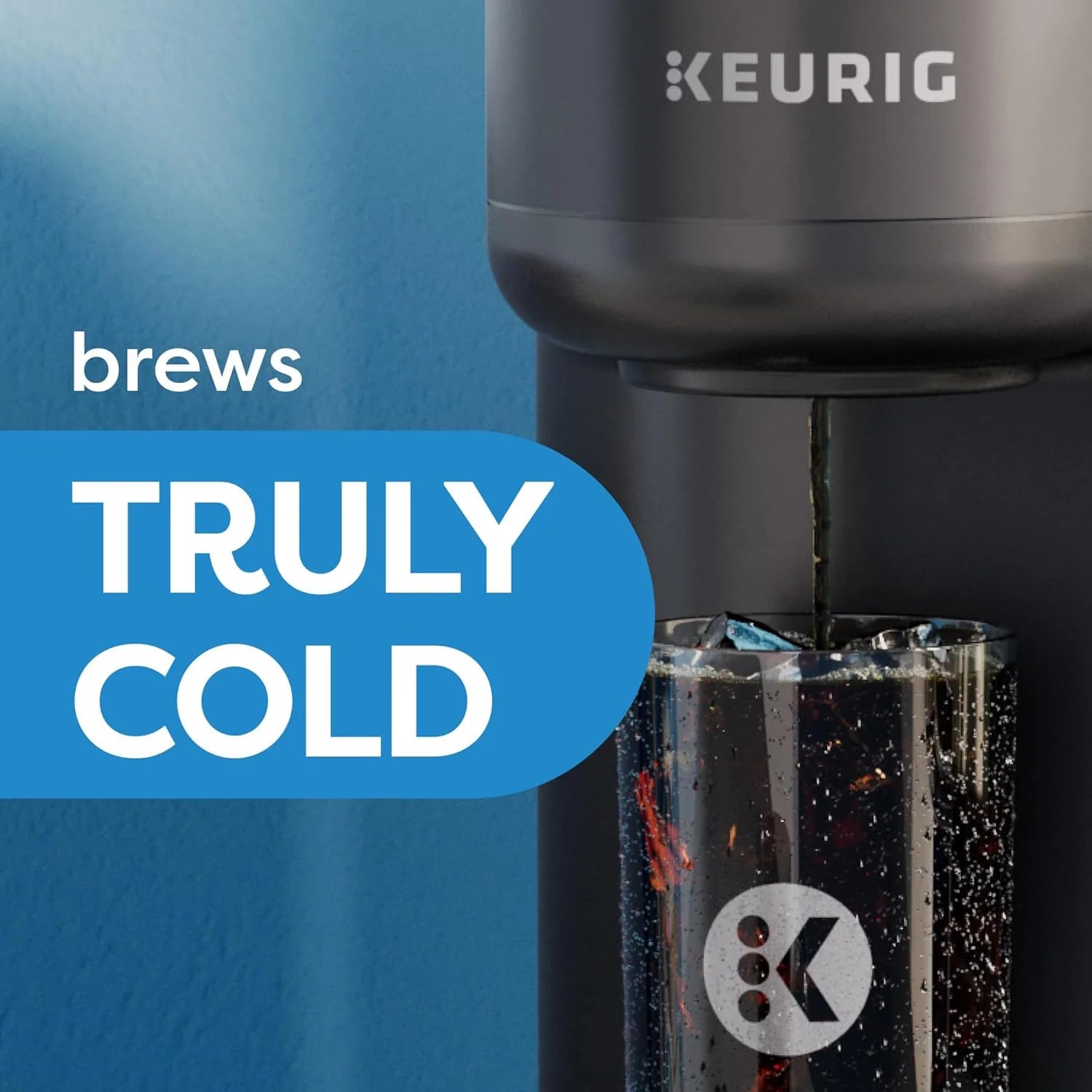 Keurig K-Brew+Chill Iced or Hot Single-Serve K-Cup Coffee Maker with MultiStream and QuickChill Technology, 70oz. Removable Reservoir