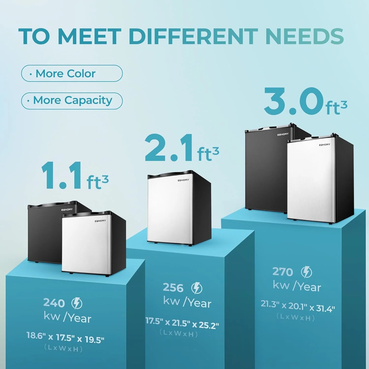 Upright freezer, 3.0Cubic Feet, Single Door Compact Mini Freezer with Reversible Door Small freezer for Home/Dorms/Apartment/Office