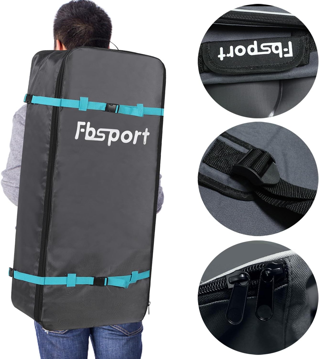 FBSPORT 11' Premium Stand Up Paddle Board Yoga Board with Durable SUP Accessories Carry Bag