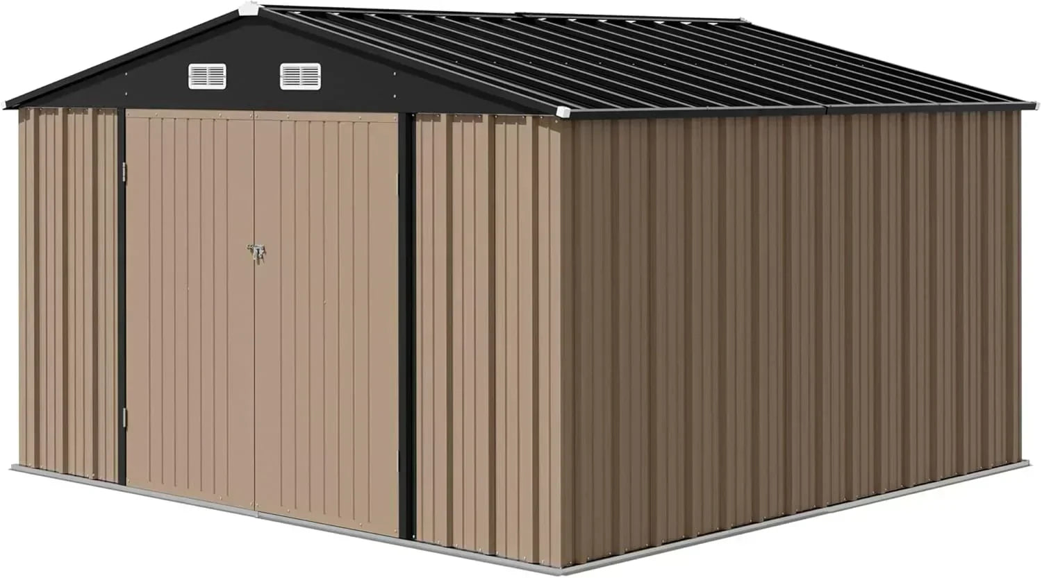 Devoko Outdoor Storage Shed Lockable Metal Garden Shed Steel Anti-Corrosion Storage House