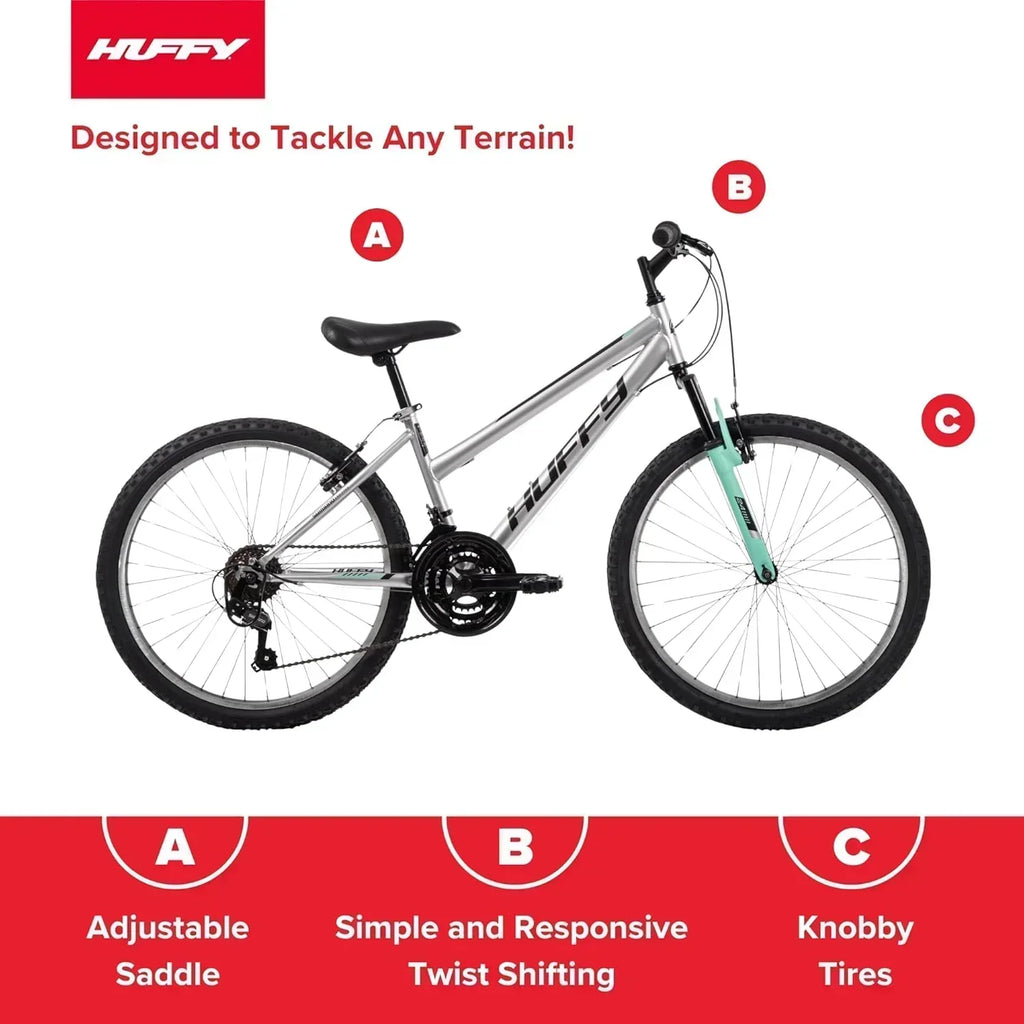 Huffy Stone Mountain Hardtail Mountain Bike for Boys/Girls/Men/Women 20/24/26 Sizes
