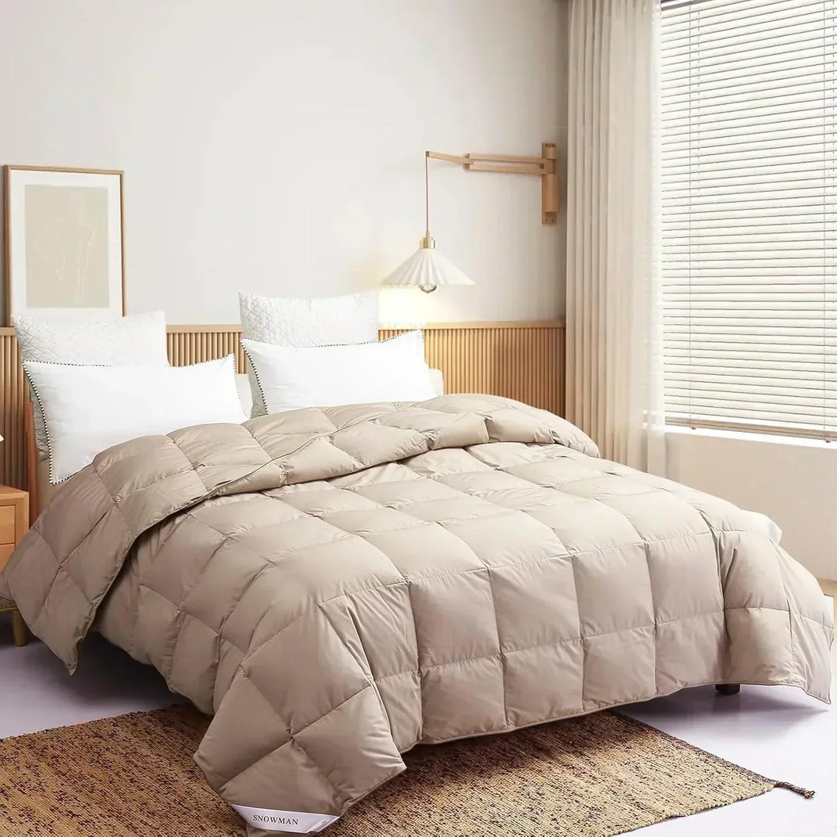 Premium Down Comforter 3D Baffle Box Design