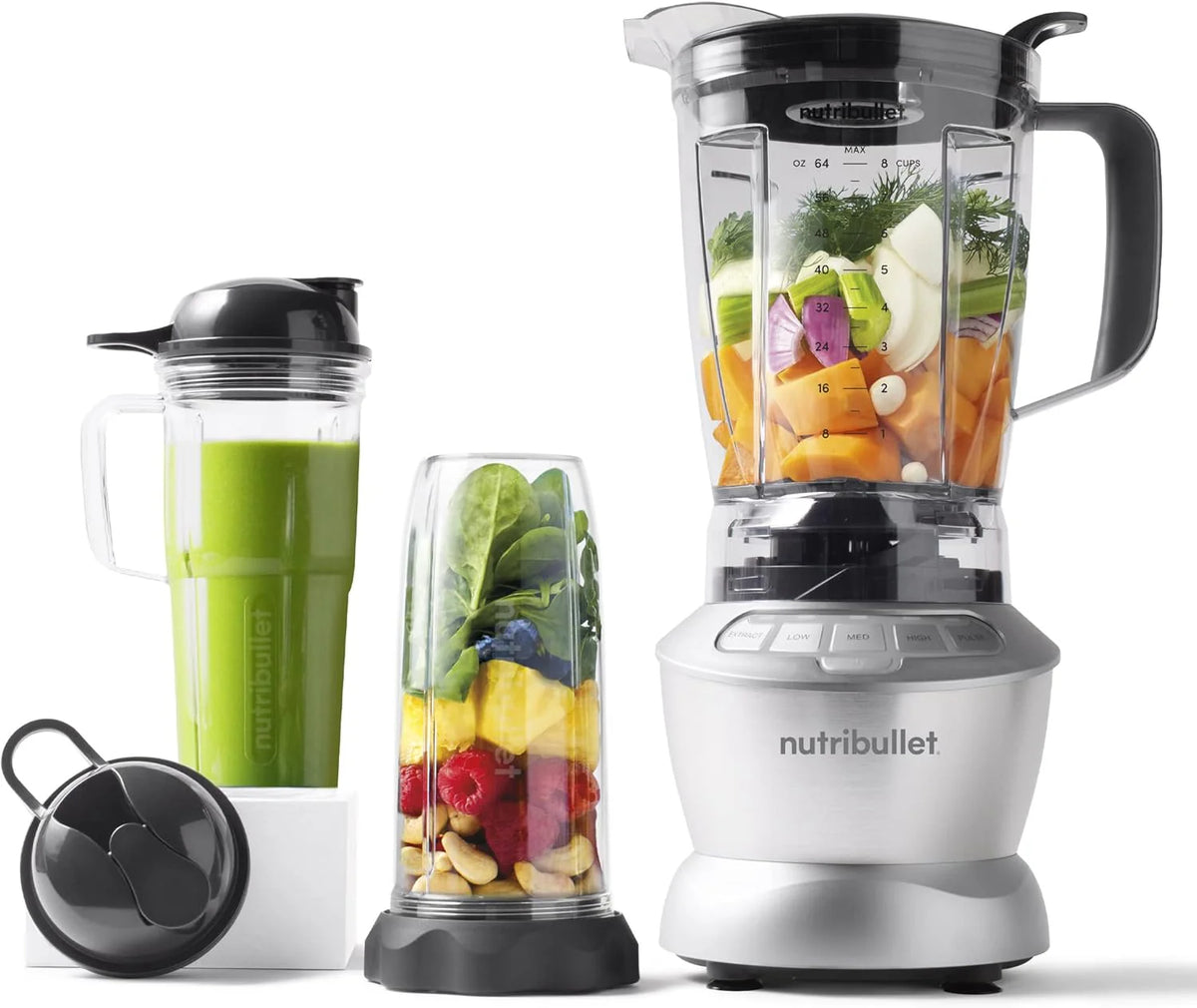 nutribullet Full-Size Blender Combo 1200W NBF50500 - Dark Gray