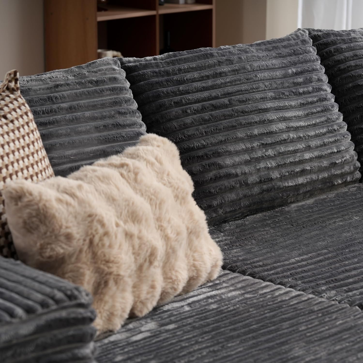 Ovios 104 Cloud Section Sofa L-shaped lounge chair, modern modular sofa