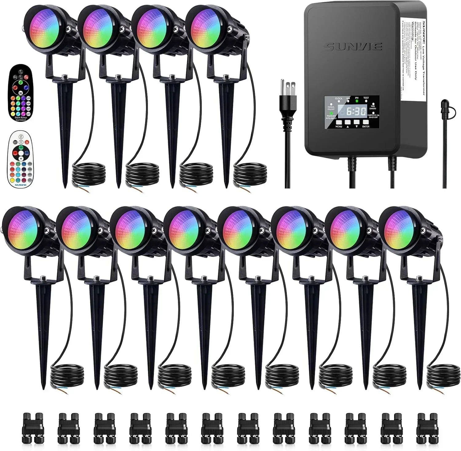 LED Landscape Lighting Kit Color Changing Waterproof Landscape Lights