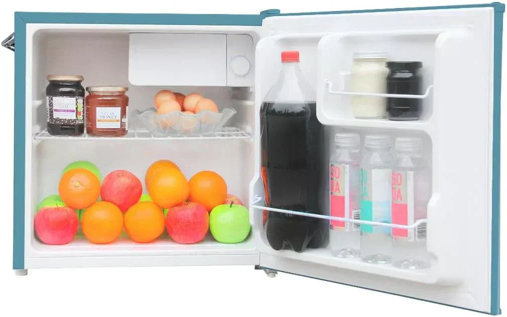 Frigidaire EFR176 Retro Compact Fridge with Chiller Mini Refrigerator Built-in Bottle Opener