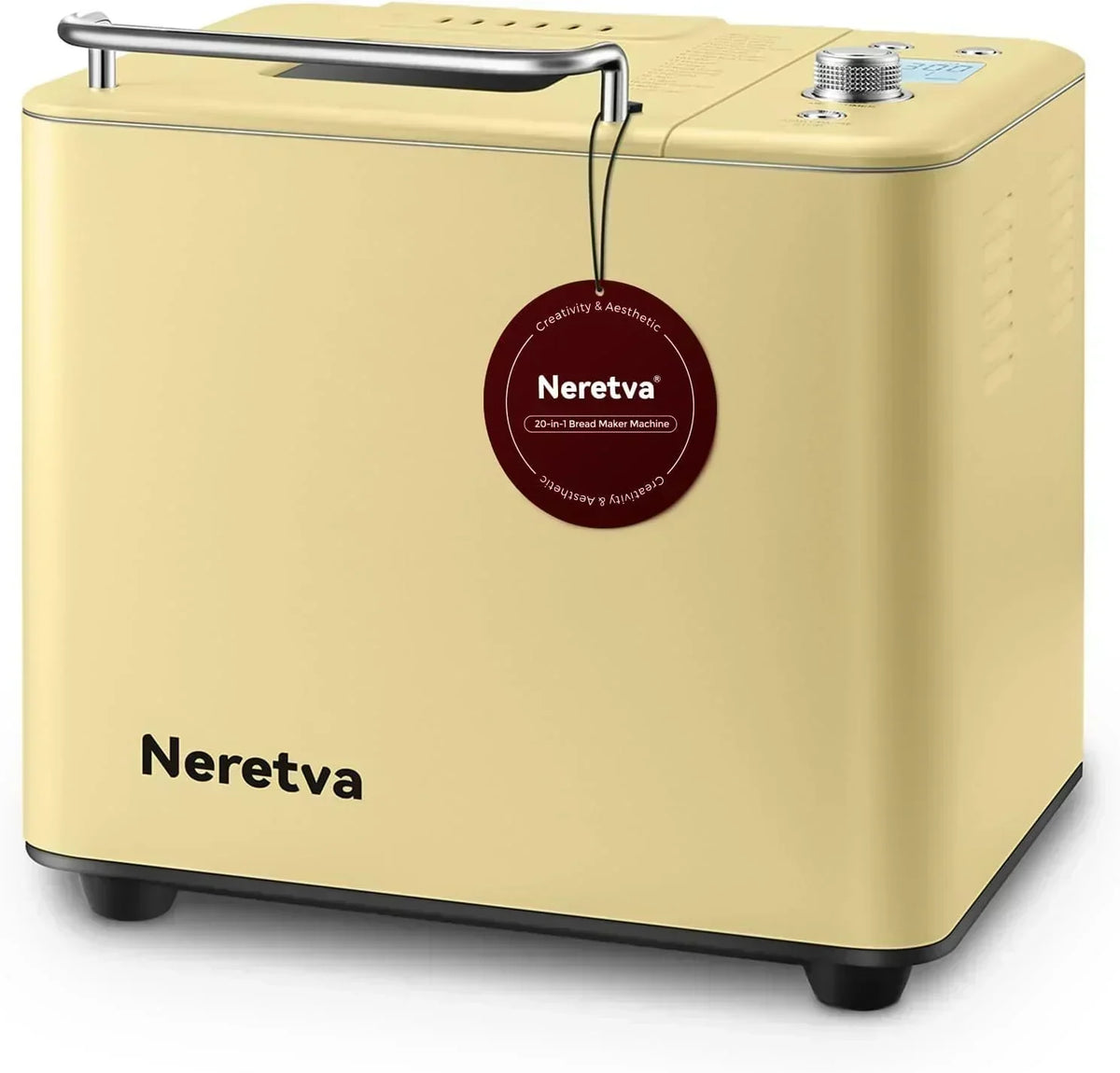 Neretva Bread Maker 20-in-1 2LB Bread Maker Dual Heater Bread Maker Automatic
