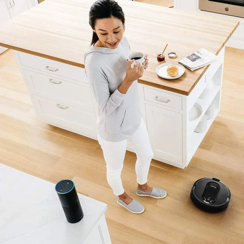Robotic vacuum cleaner Voice Control Robot Vacuum with Matrix Clean Navigation Home Mapping