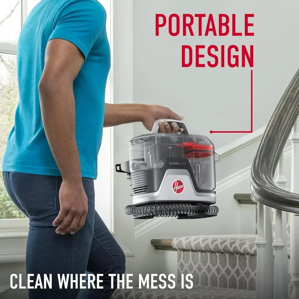 Hoover CleanSlate Plus Portable Carpet Upholstery Spot Cleaner with Powerful Suction