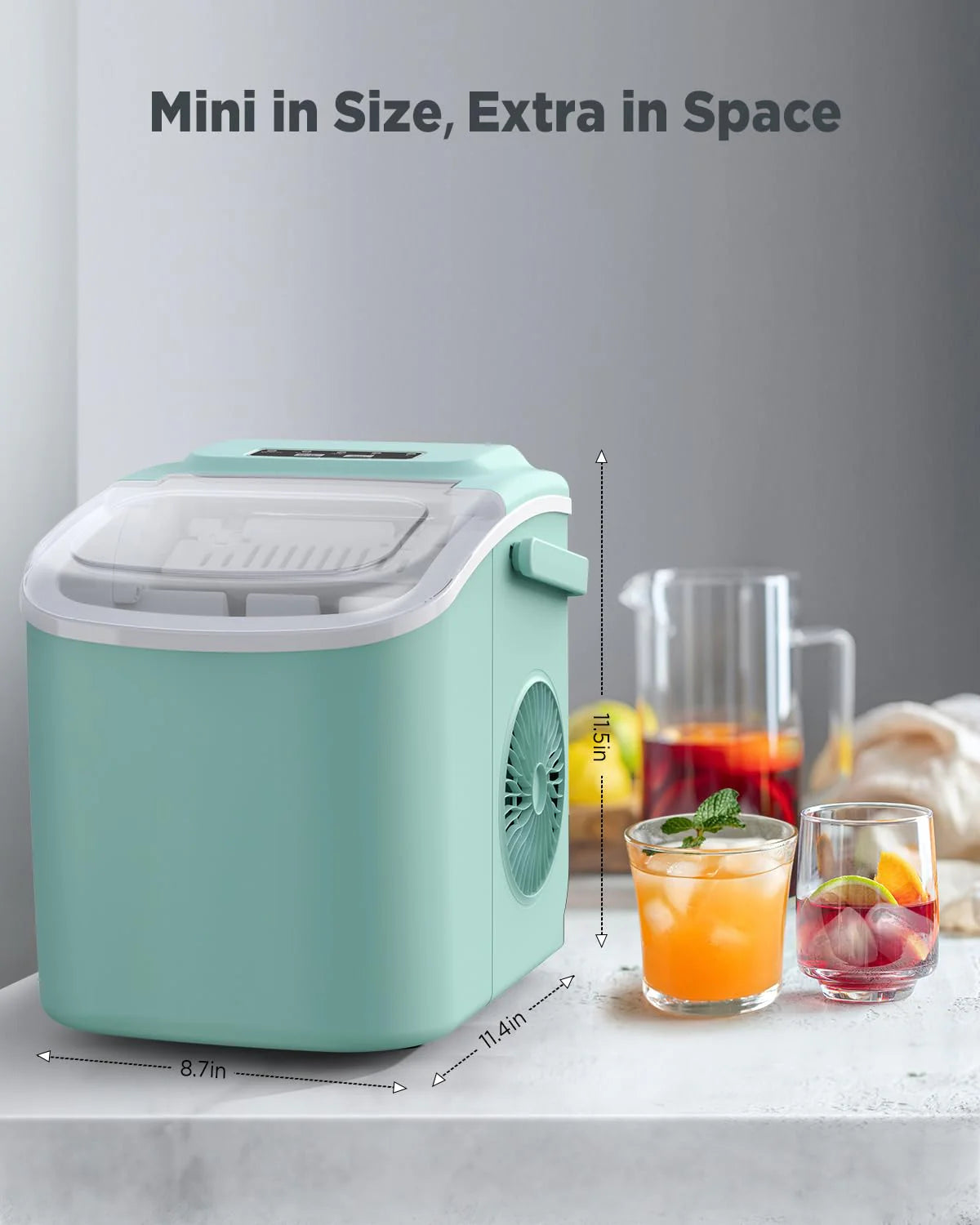 Nugget Ice Maker Countertop, Silonn Chewable Pellet Ice Machine with Self-Cleanin Function, 33lbs/24H Portable Ice Makers for Home Kitchen Officce, Black