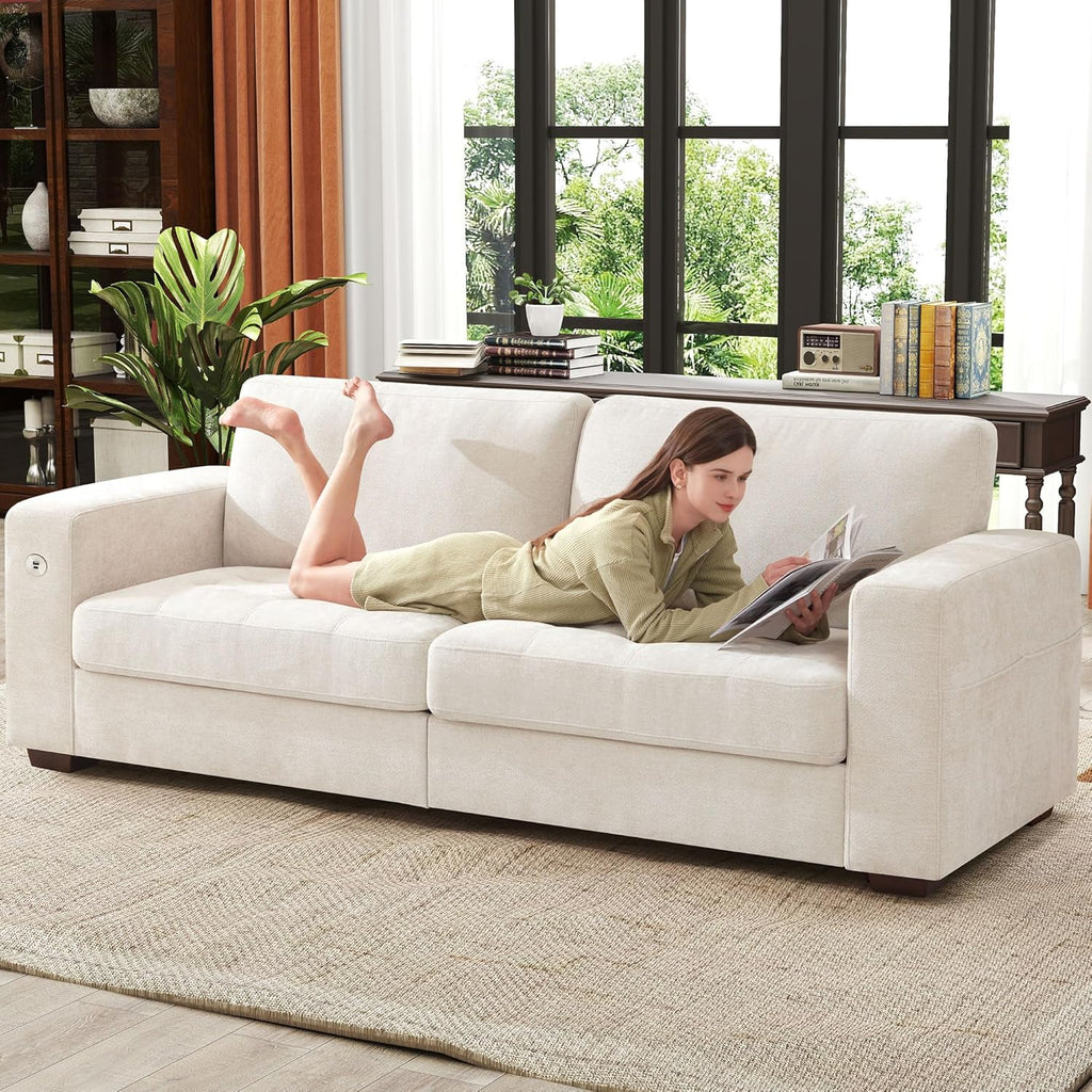 ihanherry 146-inch U-shaped modern sofa modular area cloud sofa