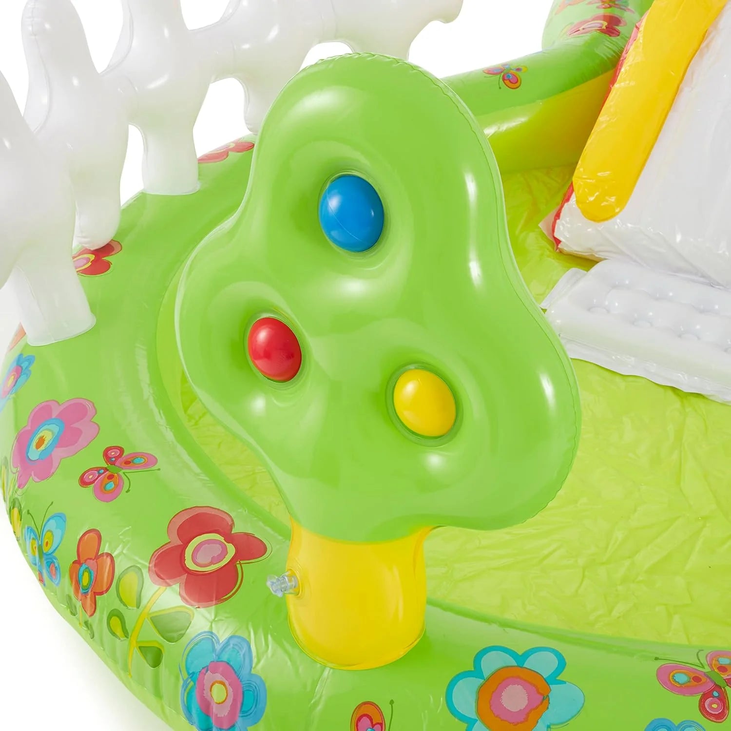 Intex 96 x 78 x 28 Inflatable Jungle Adventure Play Center Spray Kiddie Pool - Backyard Kids Water Slide, Outdoor Blow-Up Splash Pad for Toddlers