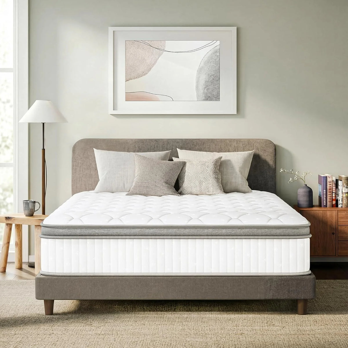 GAESTE 8 Inch Full Cooling Gel Memory Foam Mattress for Cool Sleep Medium Firm CertiPUR-US Certified Foam, Mattress in a Box Pressure Relief Removable Cover No Fiberglass (Full, 8 in)