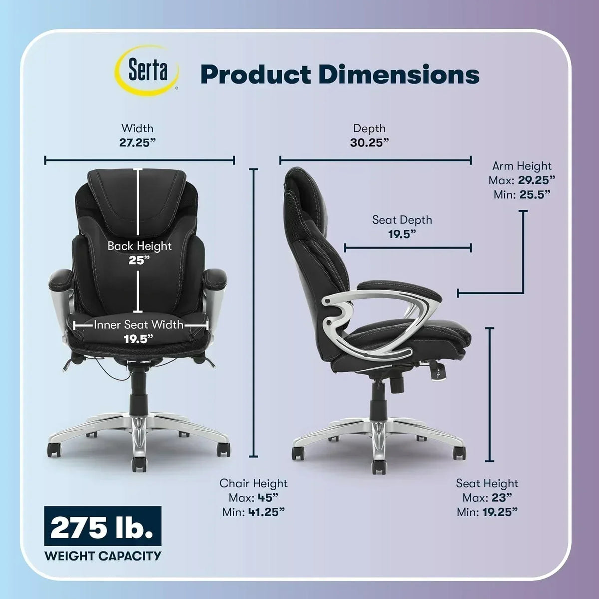 Executive office chair ergonomic computer desk and chair