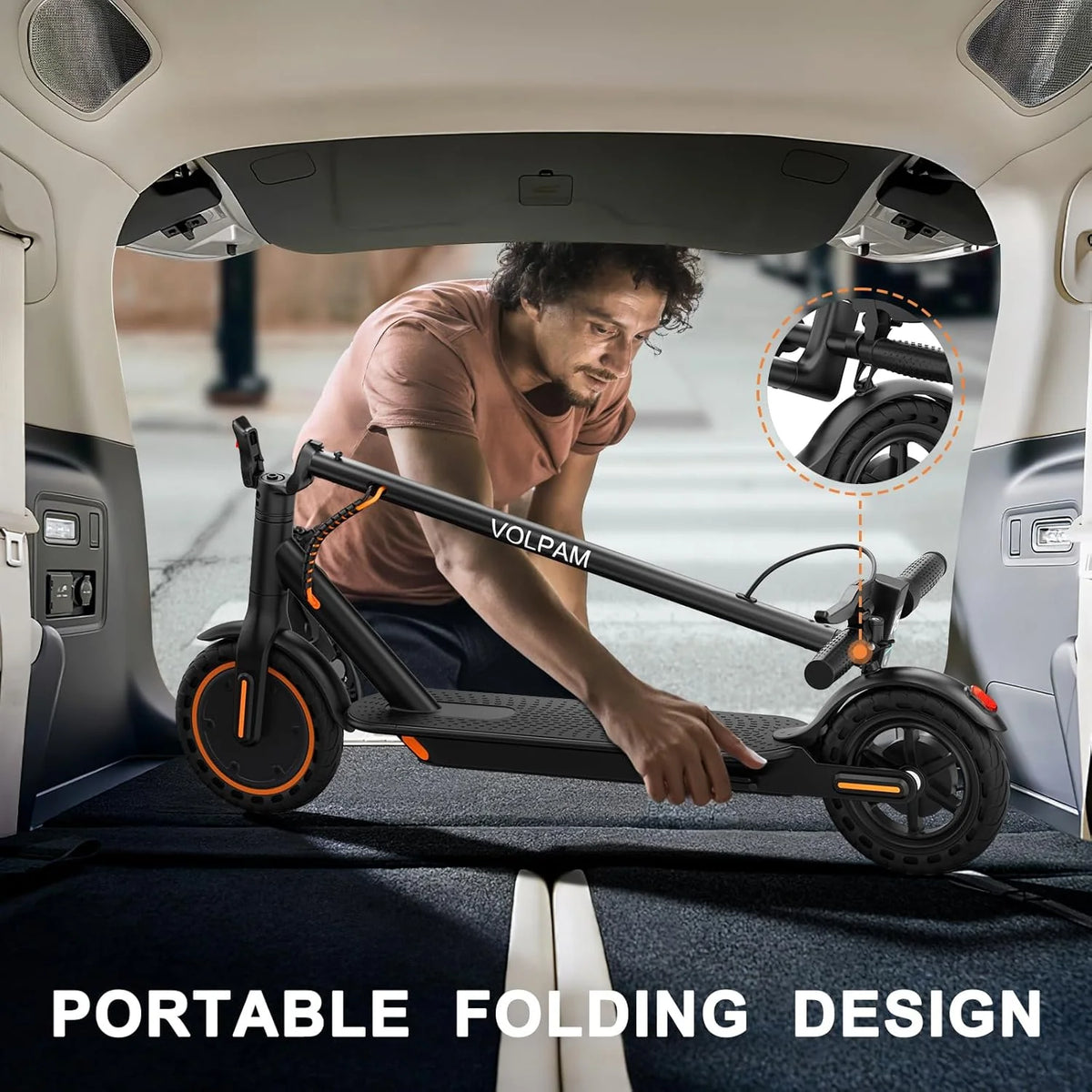 Electric Scooter, 350W/500W Powerful Motor, 8.5/10 Solid Tires, 19/22Mph, 28/21/12 Miles Range,Dual Braking