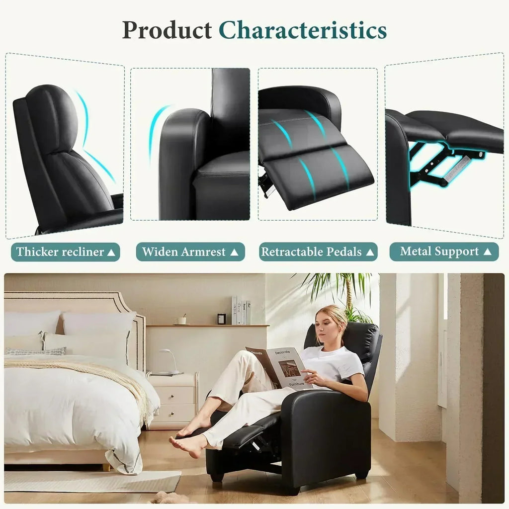 Swivel high-back rocking chair with footrest padded glider baby chair with comfortable deep seat