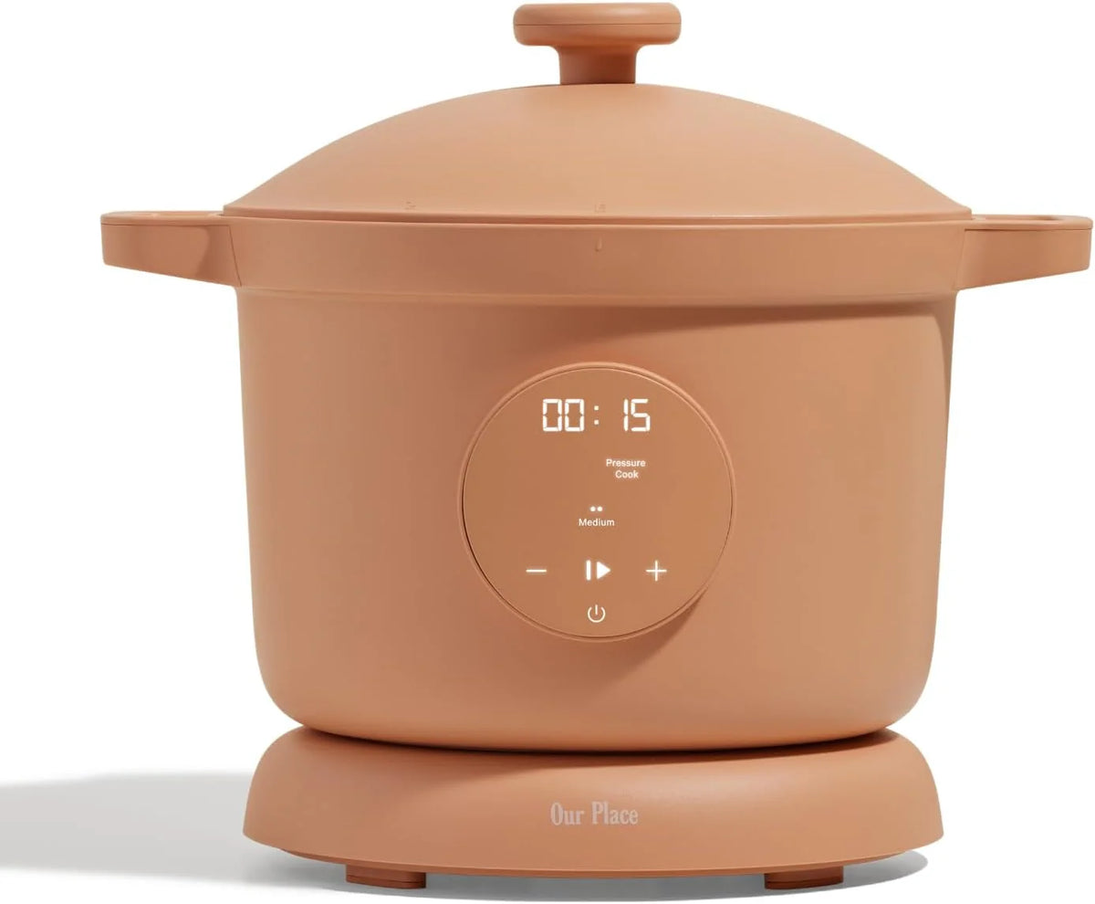 Our Place Dream Cooker | 6-quart Multicooker | 4 Versatile Modes | Pressure Cook, Slow Cook, Sear & Saute, Keep Warm | Hands-Free Steam Release | Tailored Control Panel | Steam