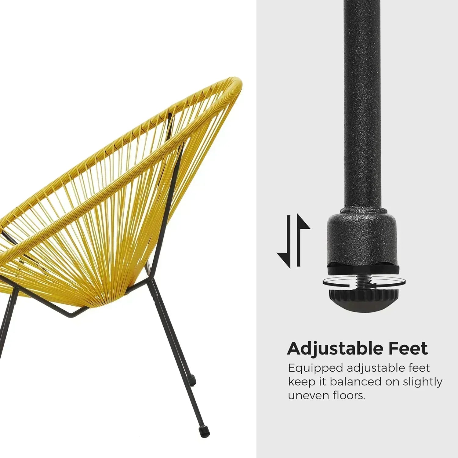 Outdoor Settee 2-Seat Garden Furniture with Backrest PE Rattan