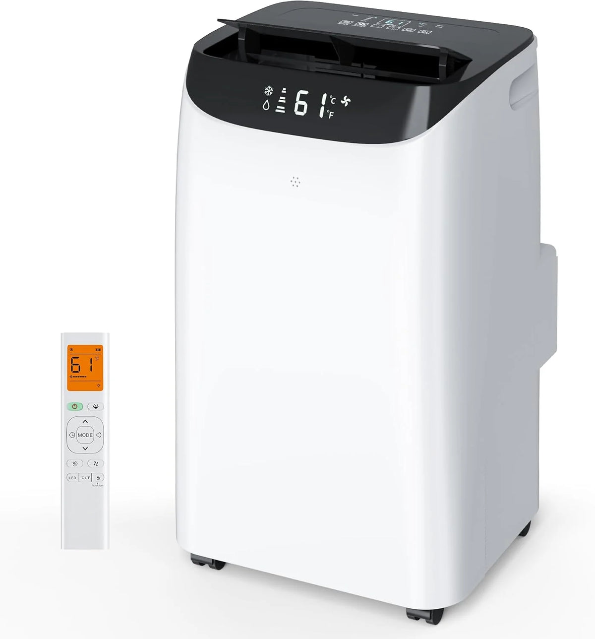 Inverter 16000BTU Portable Air Conditioners with Remote, Free Stand Cooling Portable AC Unit for Room up to 800 sq.ft, with Dehumidifier & Fan, Dual Hose, Quiet Sleep Mode(42dB), Windows Kit
