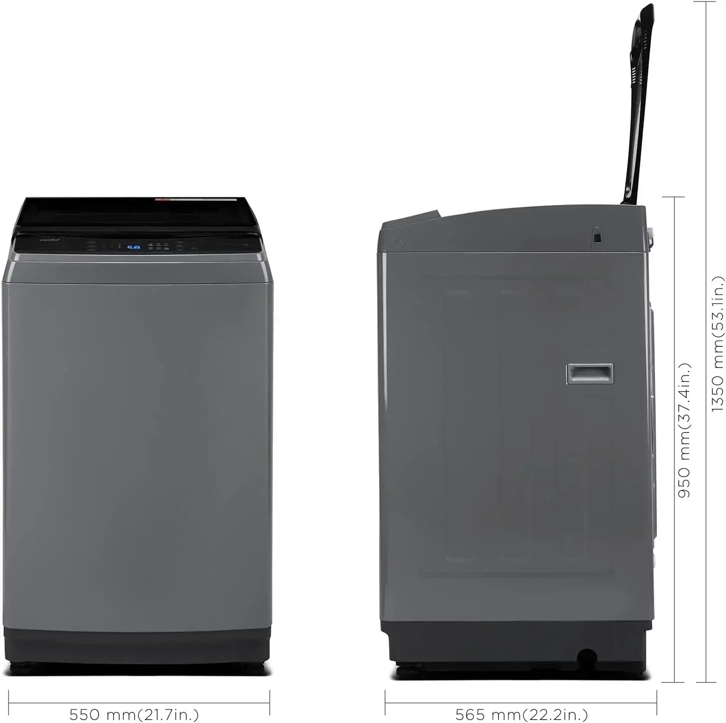 Comfee Portable Washing Machine 0.9 Cubic Foot with LED Display and Built-in Drum