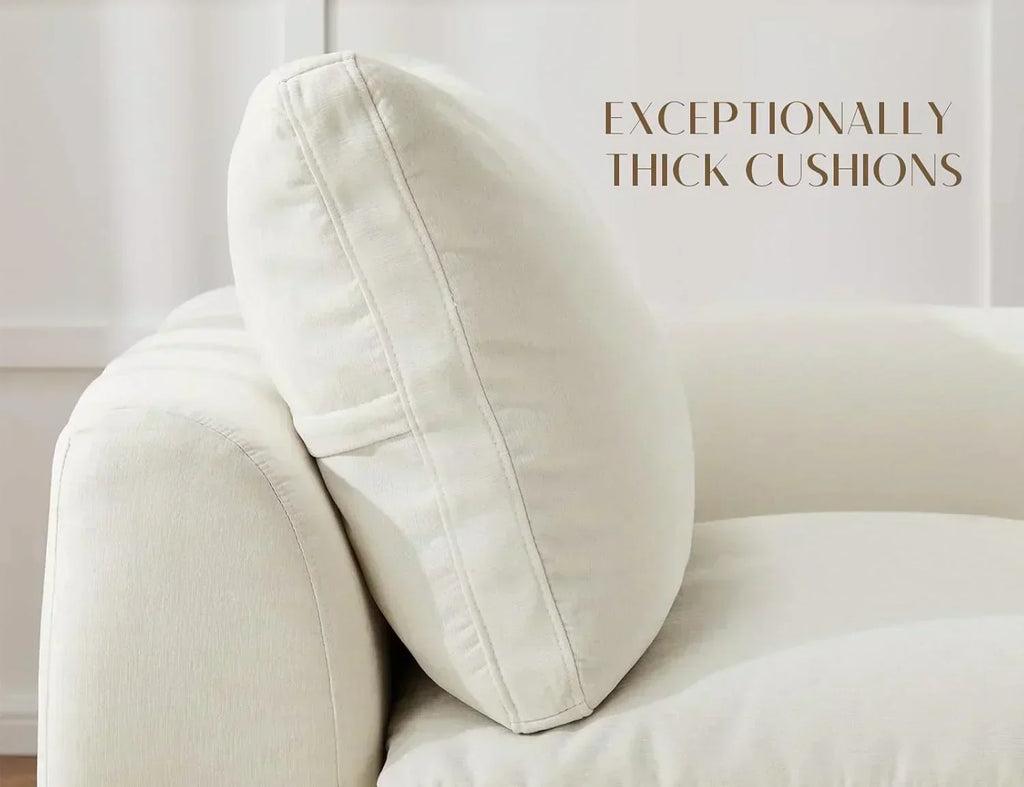 110 inch cloud sectional sofa for living room convertible L-shaped sofa 3 seater sectional sofa