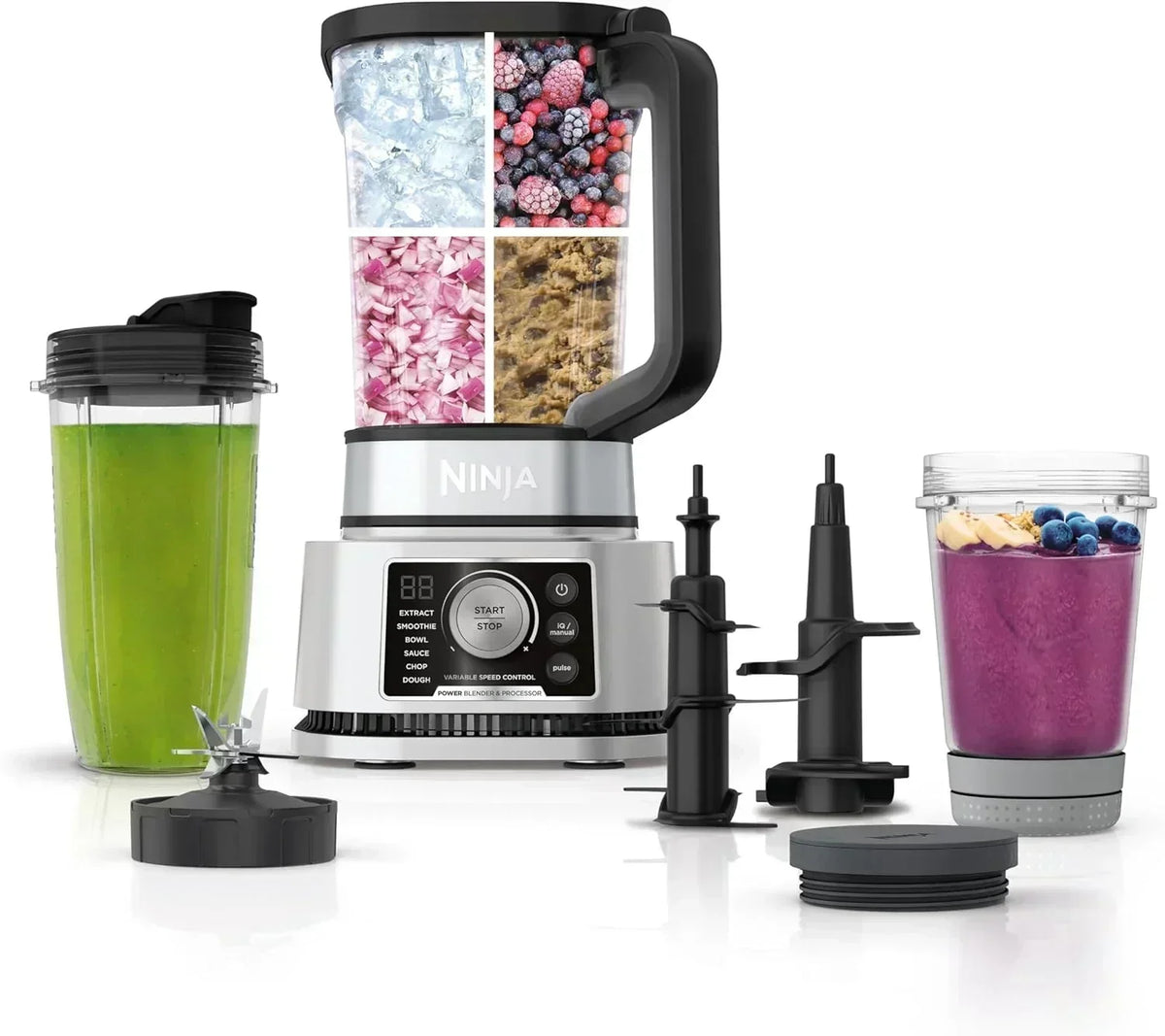 Ninja Mixer and Food Processor Combination Bowl 6 Features 72 Ounce Pitcher