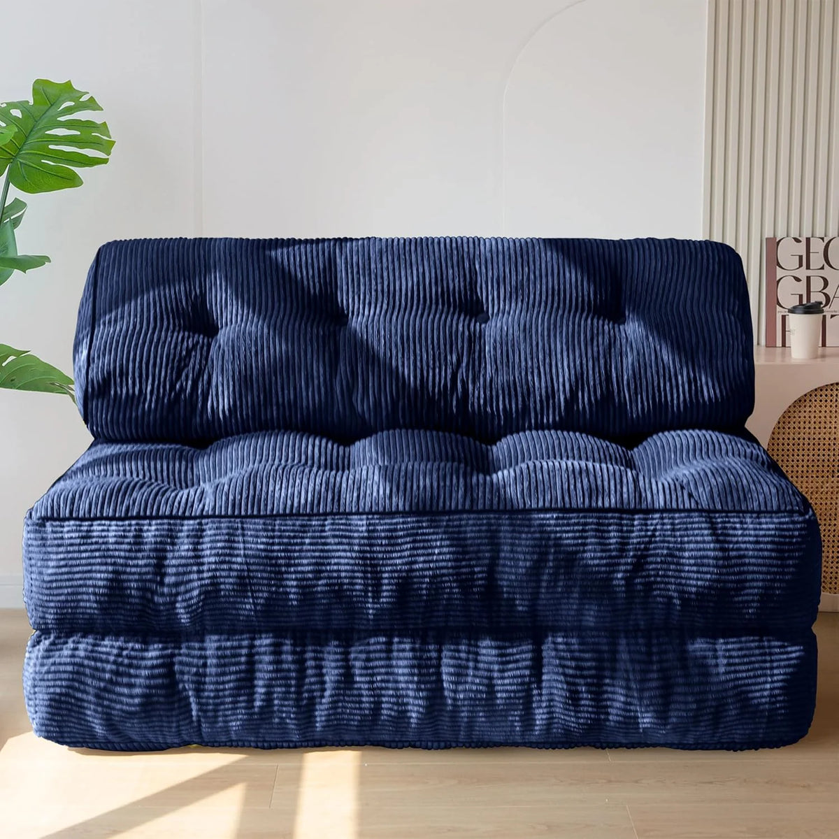 MAXYOYO Folding Sofa Bed Convertible Sleeper Chair with Pillow Foldable Mattress