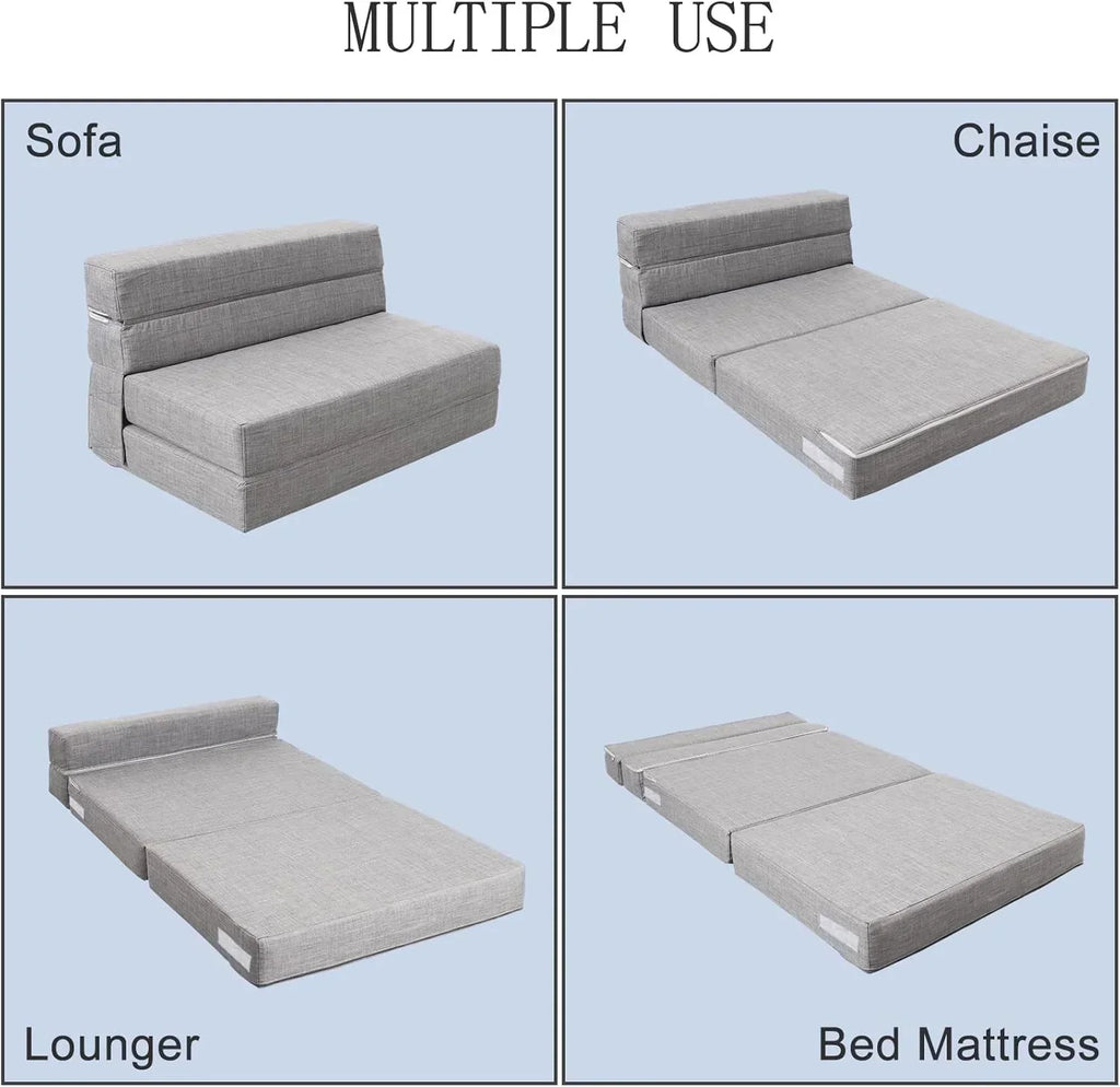 60 inch pull out sofa bed memory foam sofa with 2 pillows futon bed guest bed and pull out sofa