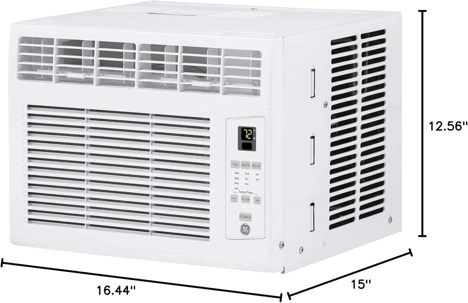 GE Window Air Conditioner Unit 5,000 BTU for Small Rooms up to 150 sq ft Manual Adjustable Fan