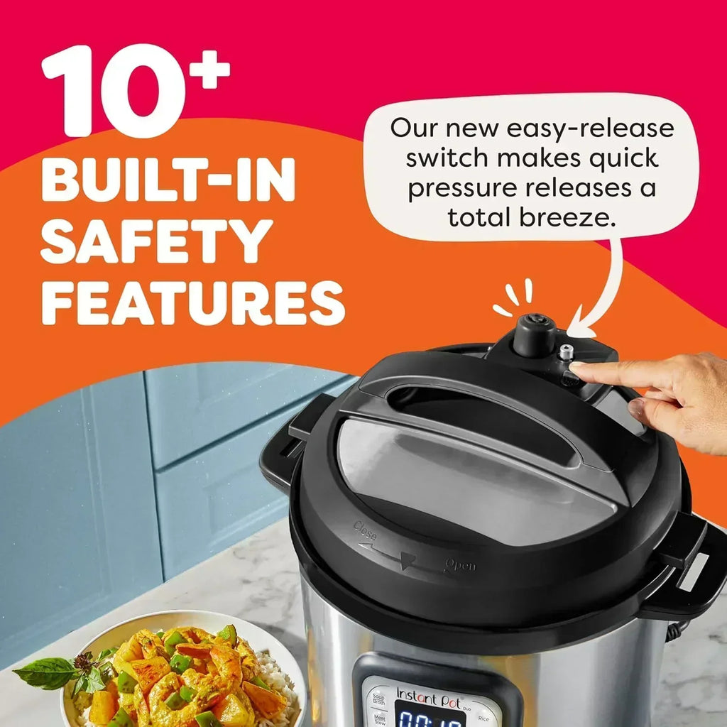 Instant Pot Duo 7 in 1 Electric Pressure Cooker Slow Cooker Rice Cooker Steamer Saut?? Pan