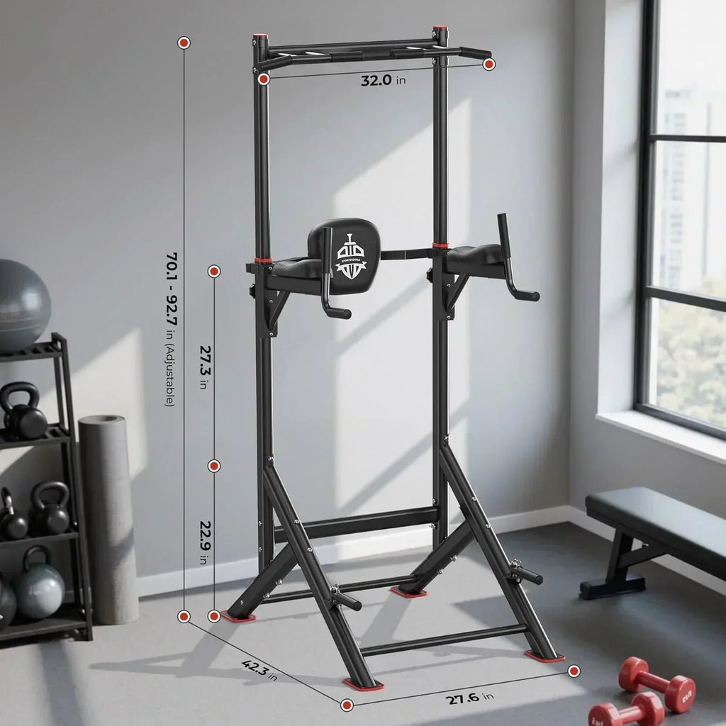 Sportsroyals Power Tower Pull Up Bar Station 450 lbs stable suspended immersion tilt station