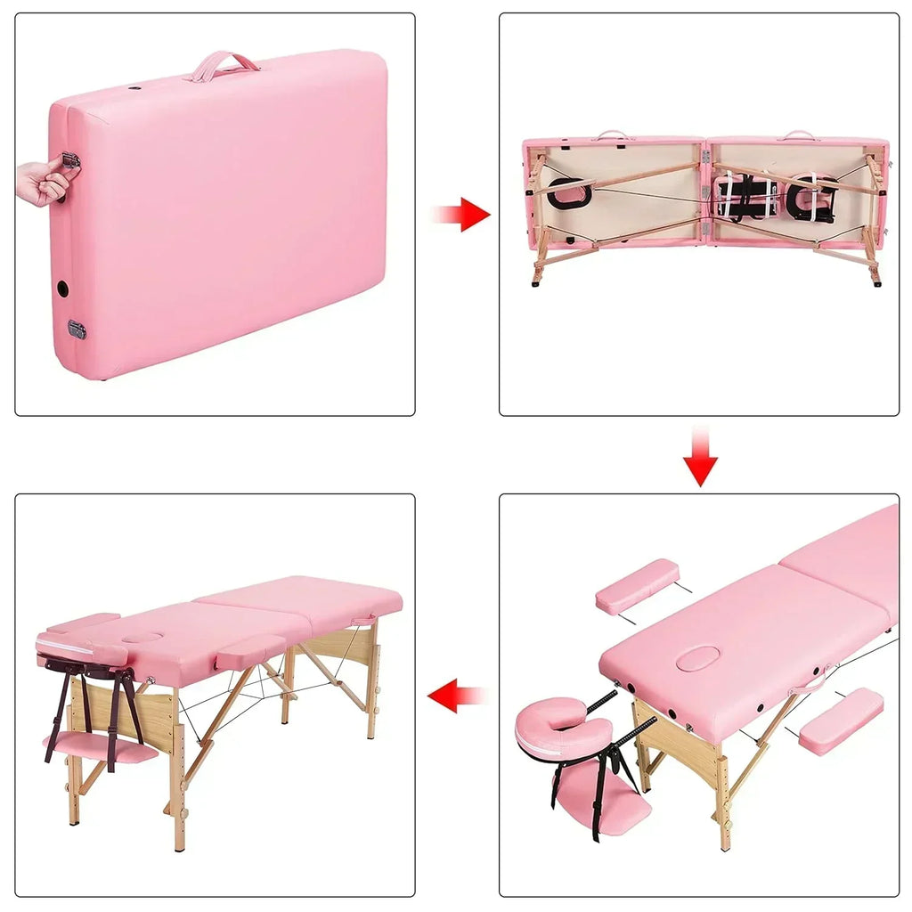 Yaheetech Massage Table Portable Lash Beds Spa Bed Massage Couch Foldable Spa Tables