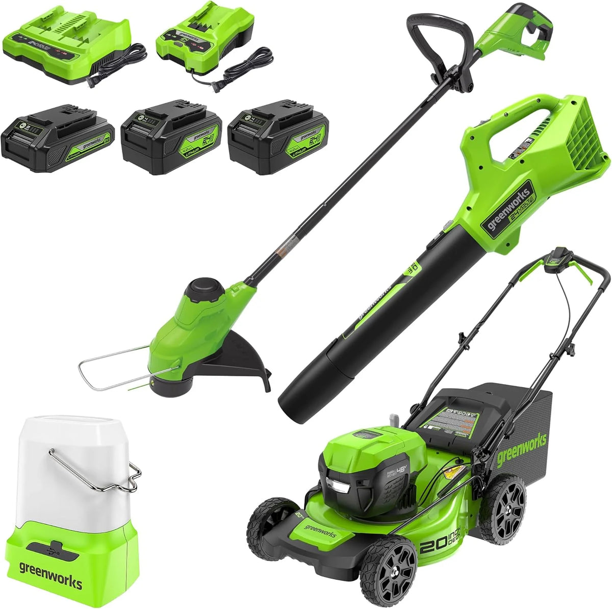 Greenworks 48V (24V x 2) 17 Cordless (Push) Lawn Mower