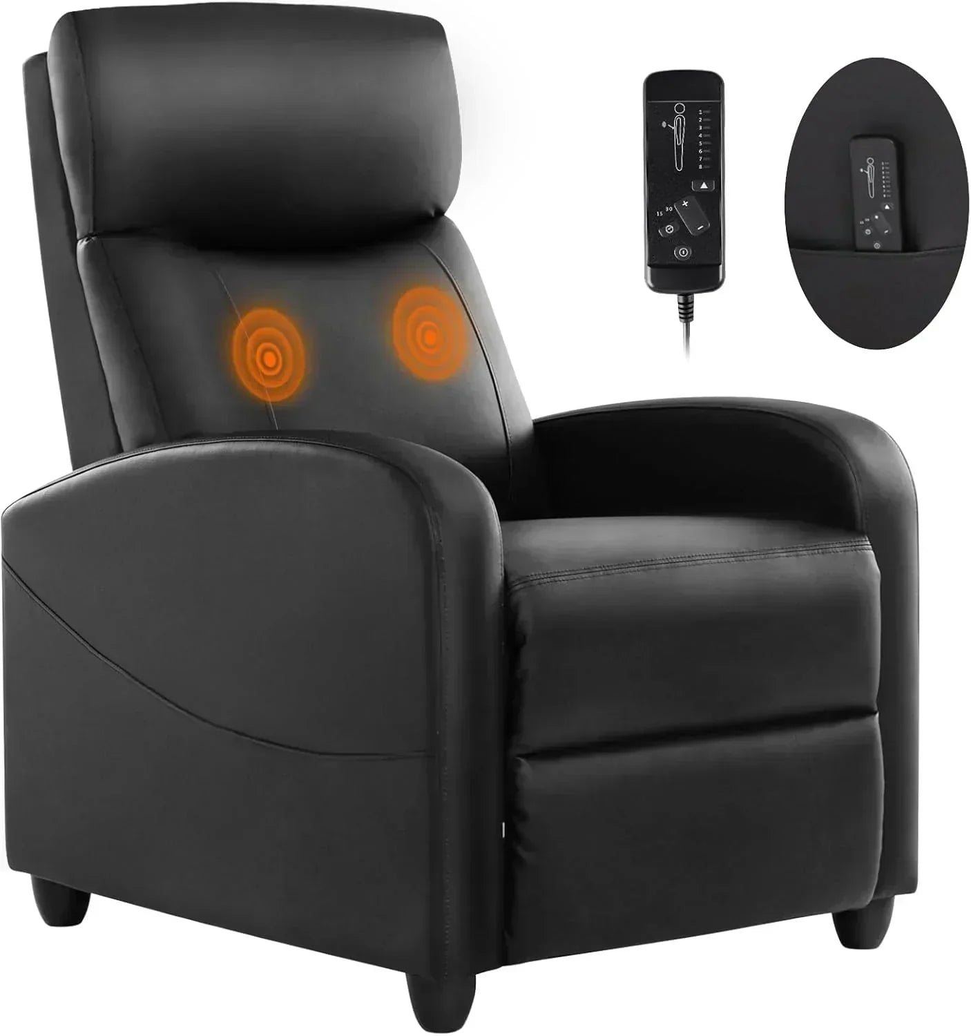 Adult massage recliner adjustable home theater seat modern fabric recliner