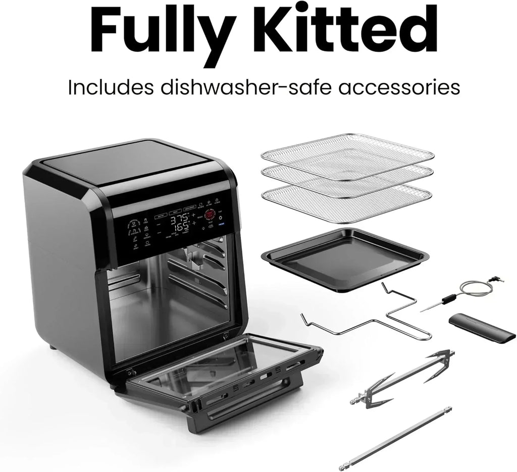 CHEFMAN ExacTemp 12-Quart Air Fryer with Integrated Smart Cooking Thermometer