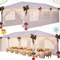 HOTEEL 10x30 Party Tent with 8 Removable Sidewalls for Parties, Weddings, BBQ