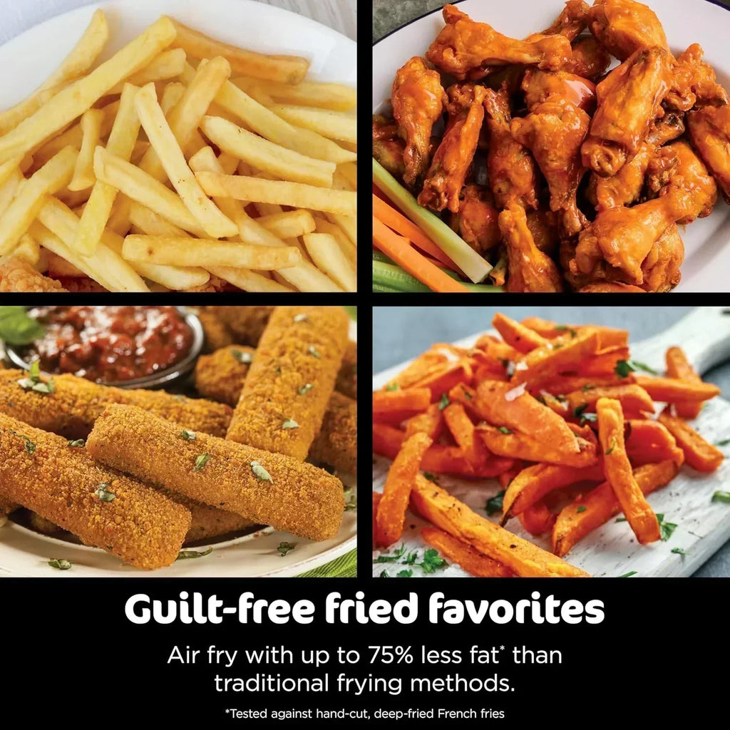 Ninja Foodi 6-in-1 FlexBasket Air Fryer with 7 QT MegaZone Basket Divider for Large Proteins