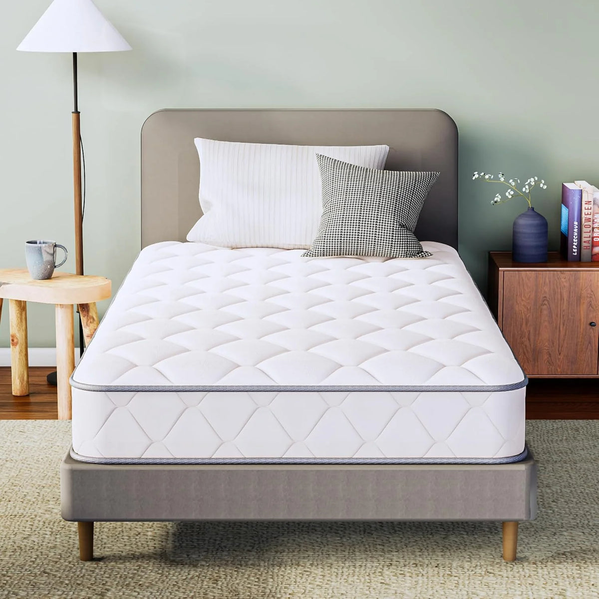 GAESTE 8 Inch Full Cooling Gel Memory Foam Mattress for Cool Sleep Medium Firm CertiPUR-US Certified Foam, Mattress in a Box Pressure Relief Removable Cover No Fiberglass (Full, 8 in)