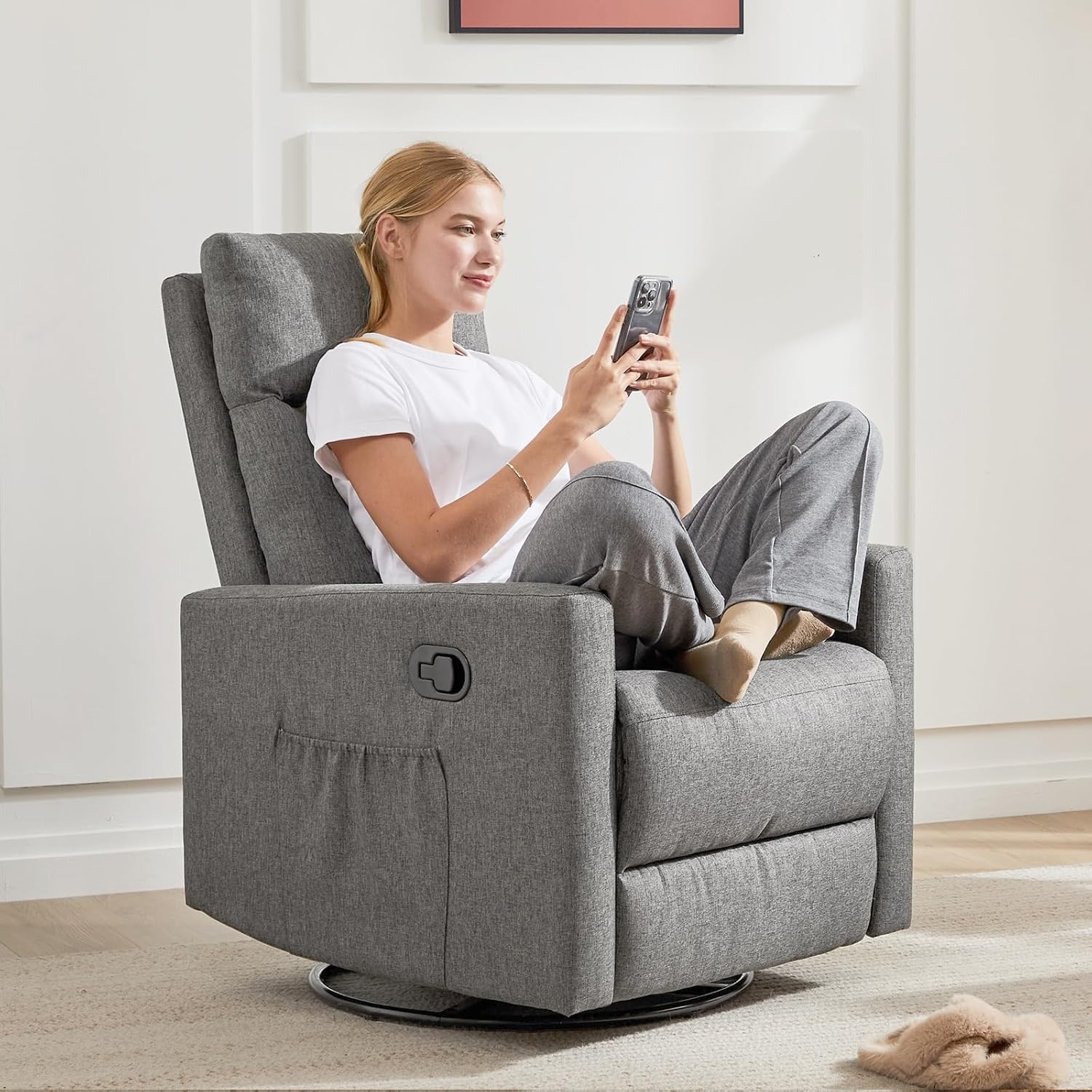 Sweetcrispy Massage Recliner Chair for Adults Adjustable Home Theater Seating