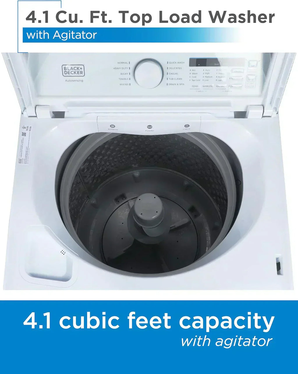 Portable Washer 6.6 lb. Capacity Washing Machine for Homes & Apartments 5 Wash Cycles