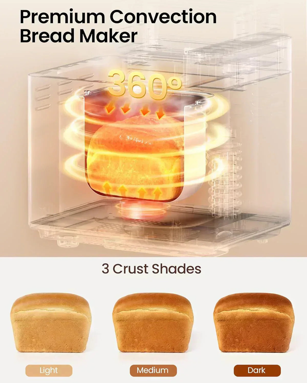25-in-1 Bread Maker with Automatic Dual Dispenser 2-Pound Stainless Steel Bread Maker