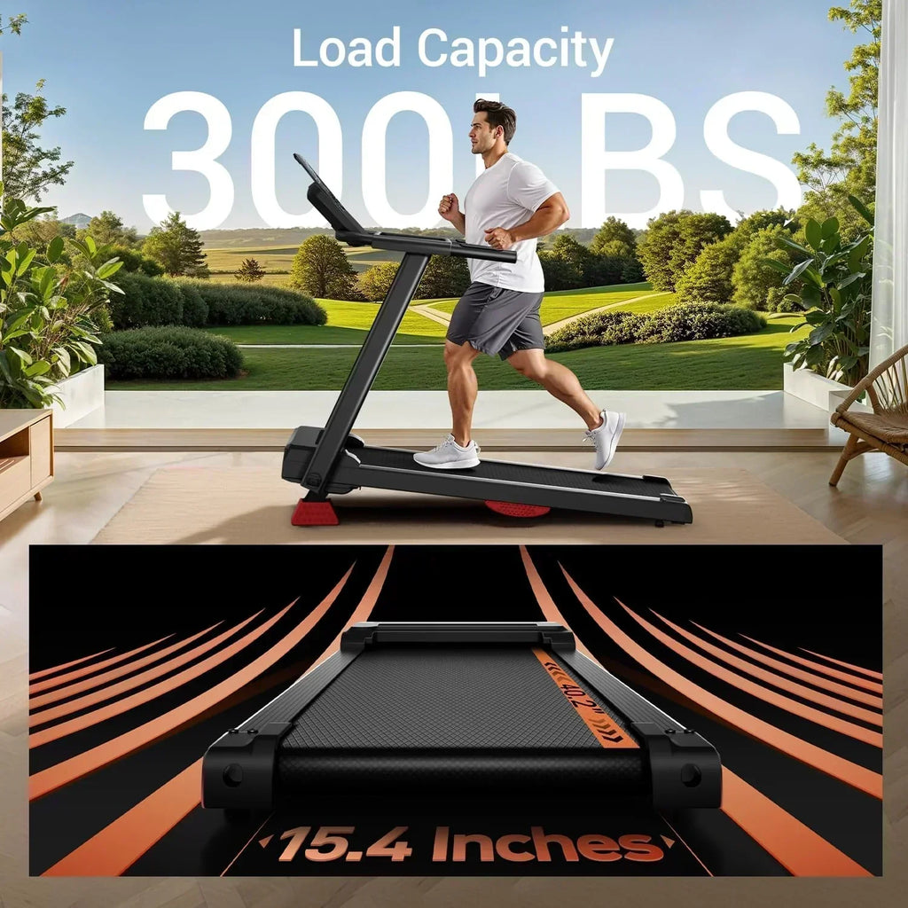 Home Treadmill 15% Incline Treadmill 3.0 hp Quiet Brushless Dual Cushion System