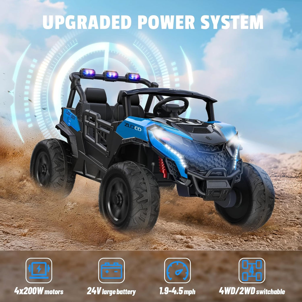 Pink all-terrain car travel electric toy truck