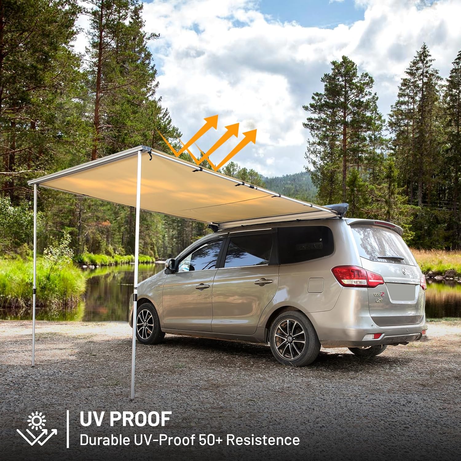8.2 x 6.5 ft. Waterproof Car Awning for Campers and Trucks
