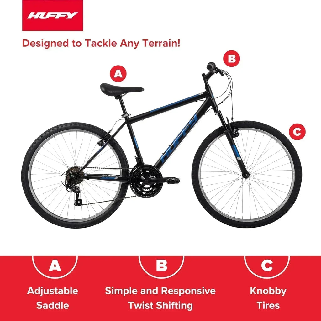 Huffy Stone Mountain Hardtail Mountain Bike for Boys/Girls/Men/Women 20/24/26 Sizes