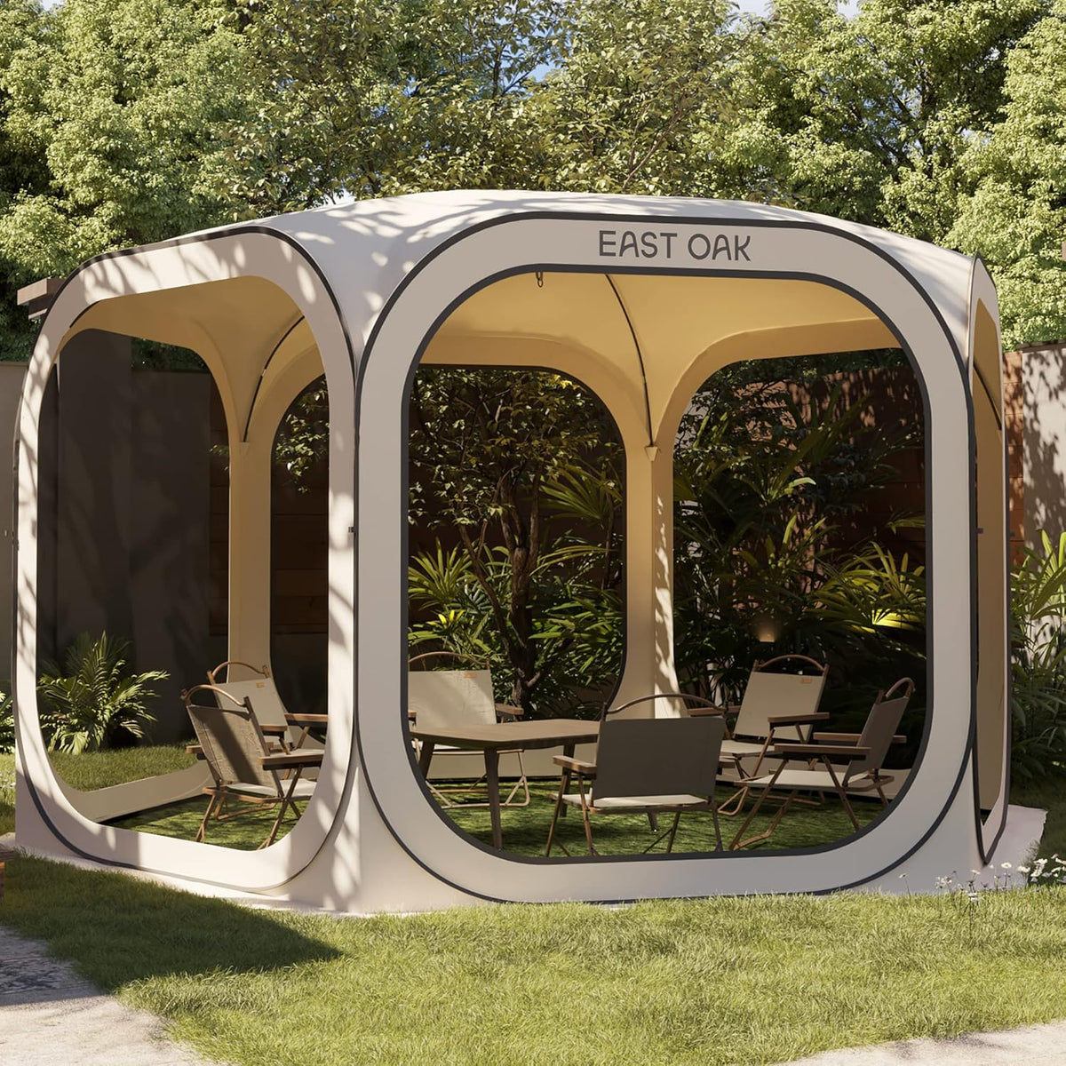 EAST OAK Screen House Tent Pop-Up Portable Screen Room Canopy Instant Screen Tent 10 x 10 FT